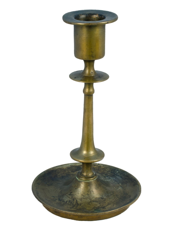 Подсвечник латунь, h-17-d-9.5, 1882 г. ОФ-00000542