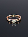 Кольцо (1,12 г, Золото, 585, вставка 0,045 г) УТ-00002240