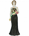 Скульптура фарфор "Певица с цветами", h-27, ЛФЗ, 70 гг. ОФ-00000387
